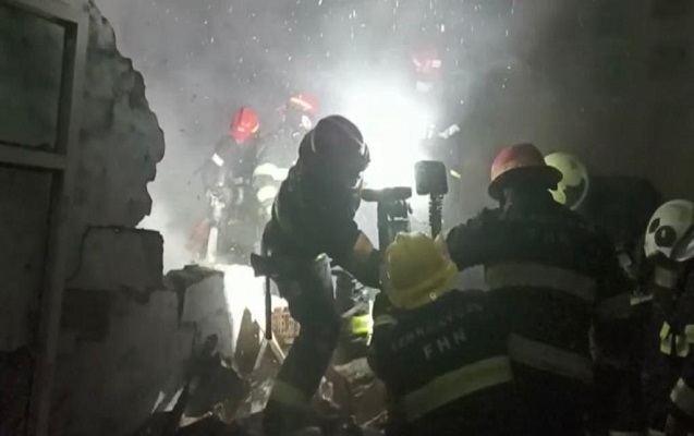 Bakıda evdə partlayış