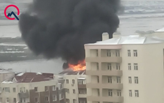 Məmmədlidə yaşayış binasında güclü yanğın başladı