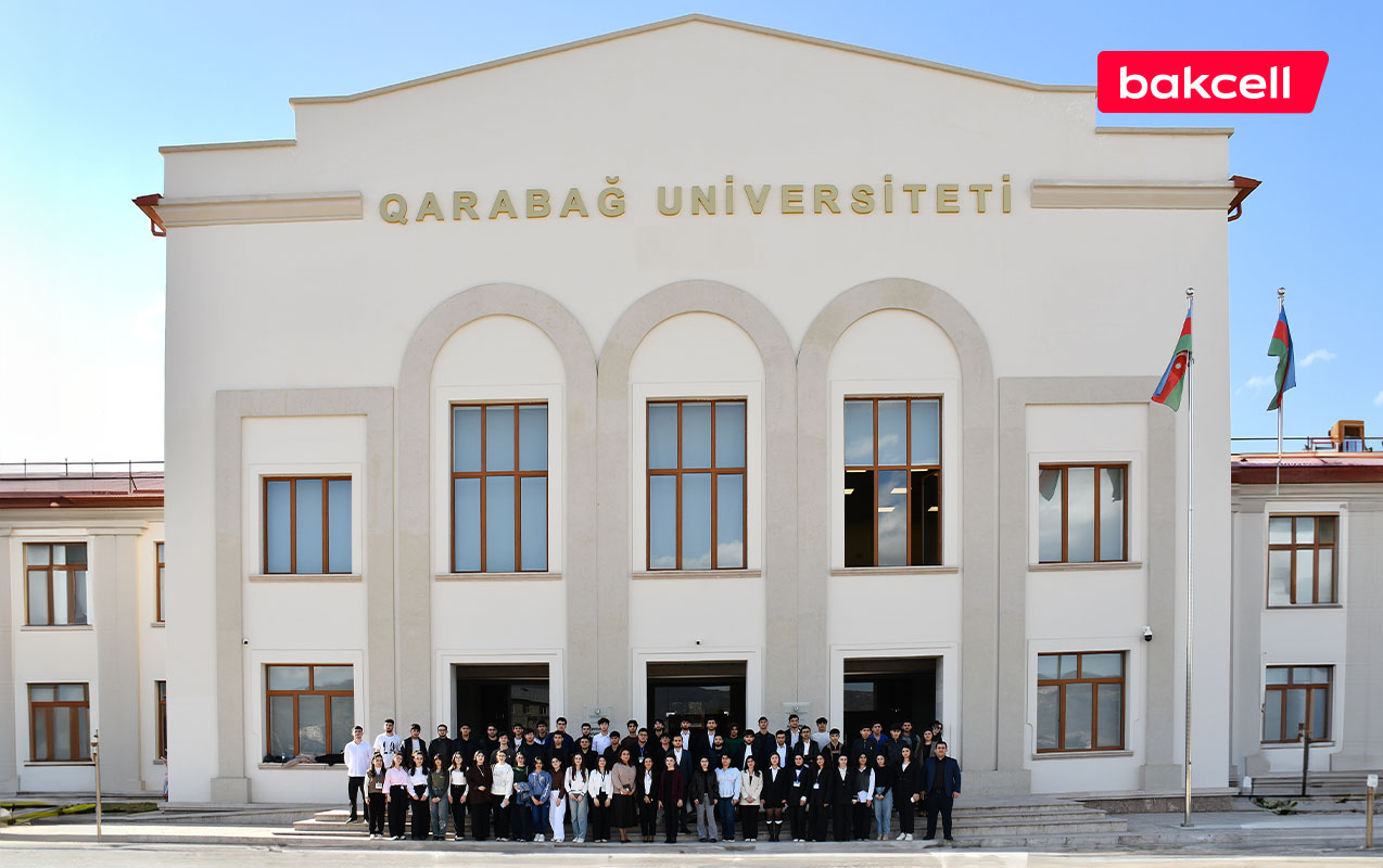 “Bakcell” və Gənclər Fondu Qarabağ Universitetində tələbələrlə görüş keçirib